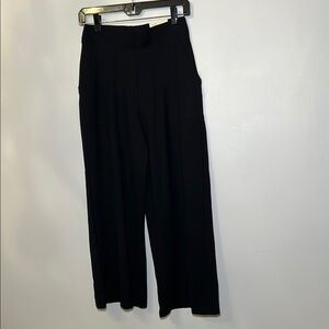 Max Studio Black Wide Leg Pants with Elastic Waistband NWT